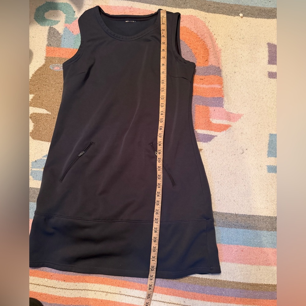 Athleta Dress Navy Blue Sleeveless Tunic, M - Picture 2 of 8
